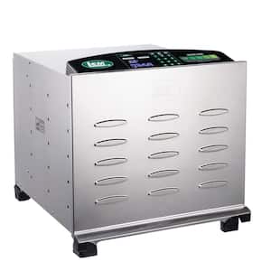 10-Tray Silver Food Dehydrator with Temperature Control