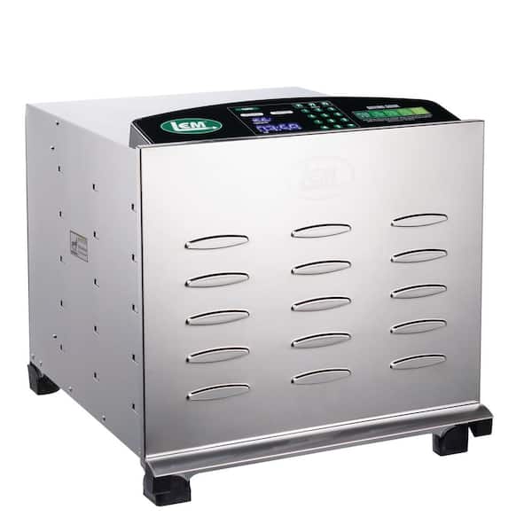 LEM 10-Tray Silver Food Dehydrator with Temperature Control