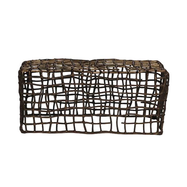 Noble House Engel Bronze Raw Brass Bench (16.75 in. x 38 in. x 18 in.)