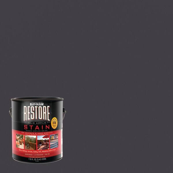 Rust-Oleum Restore 1 gal. Carbon Solid Acrylic Exterior Concrete and Wood Stain