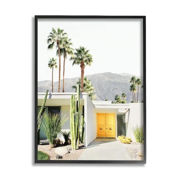 Stupell Industries Palm Springs House Photography by Sisi and Seb 1-Piece Black Framed Architecture Giclee Art Print 30 in. x 24 in.