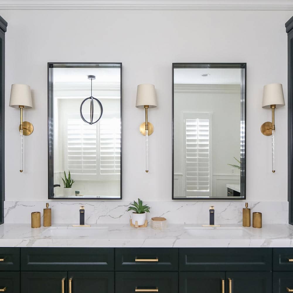 Matte Black and Gold Stainless Steel Single Handle Bathroom Faucet