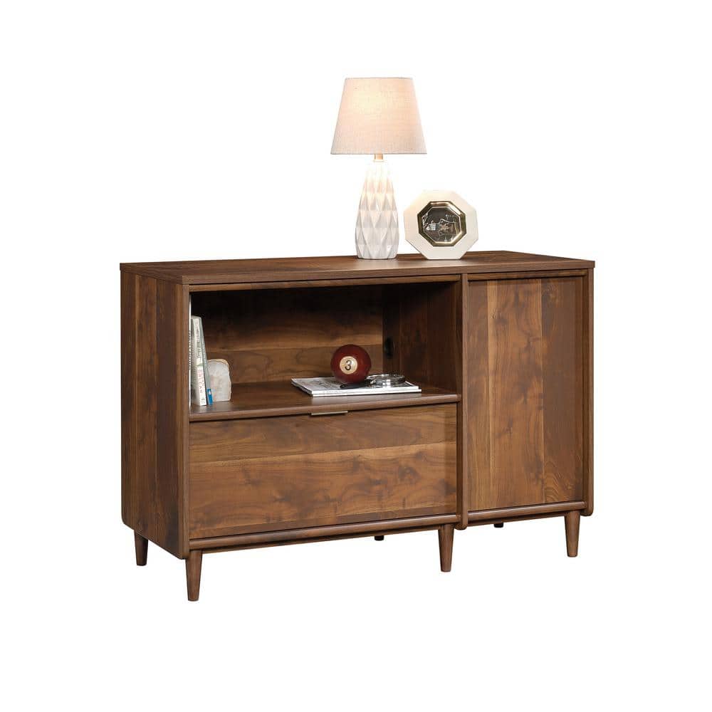 Grand Walnut Mid-Century 44'' TV and Storage Credenza
