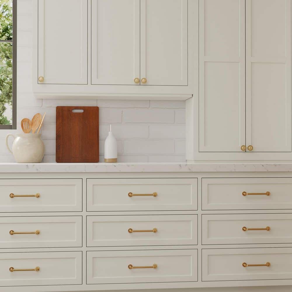 Minted 6" Satin Brass Modern Bar Pull