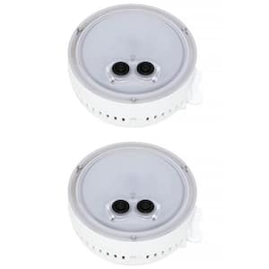 PureSpa White LED Light Accessory for Bubble Spa Hot Tub (2-Pack)