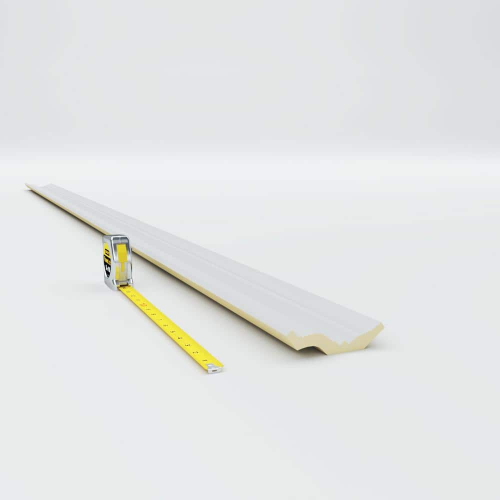 Bedford Smooth White Polyurethane Crown Moulding 94.5"