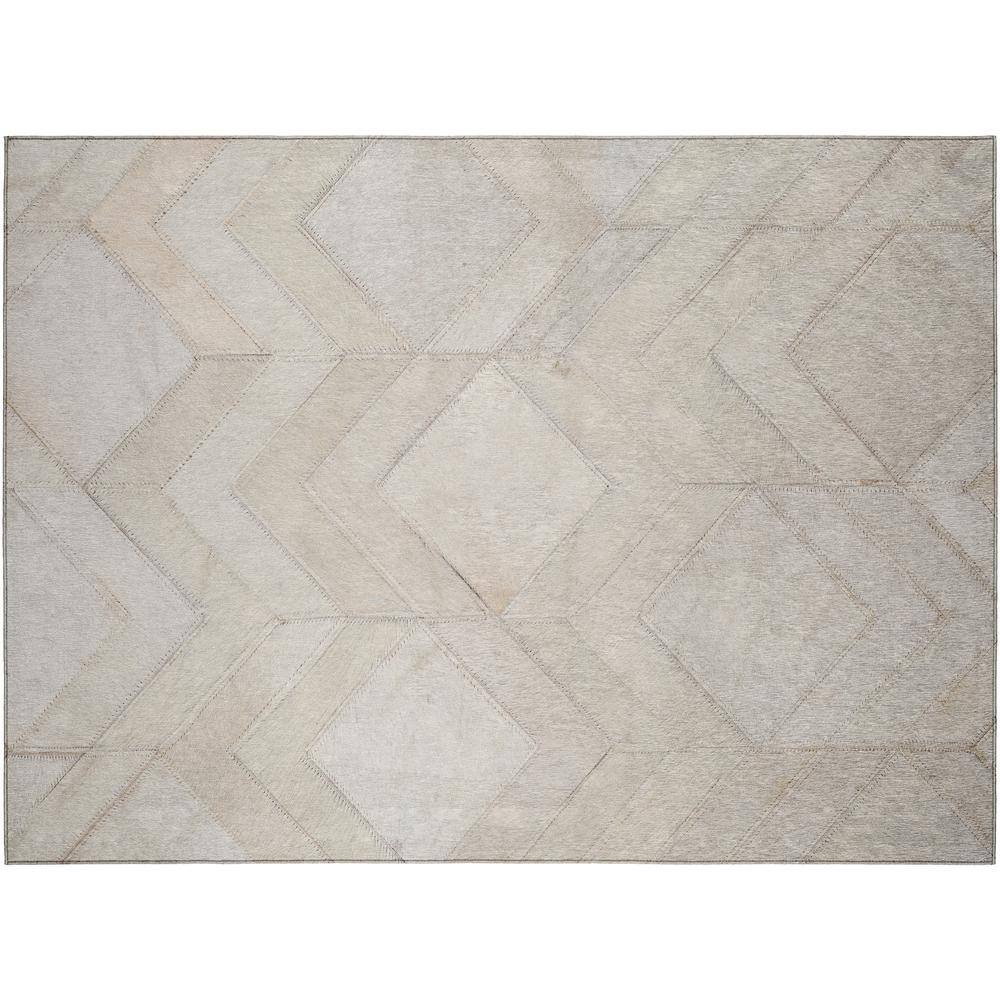 Laredo Ivory 1 ft. 8 in. x 2 ft. 6 in. Indoor/Outdoor Washable Rug