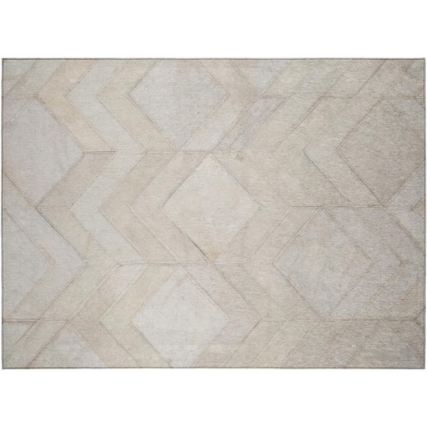 Addison Rugs Laredo Ivory 1 ft. 8 in. x 2 ft. 6 in. Indoor/Outdoor Washable Rug
