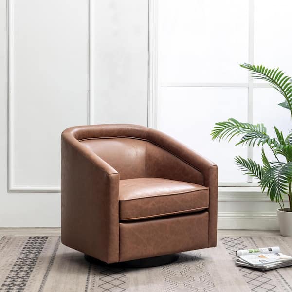 small faux leather chair