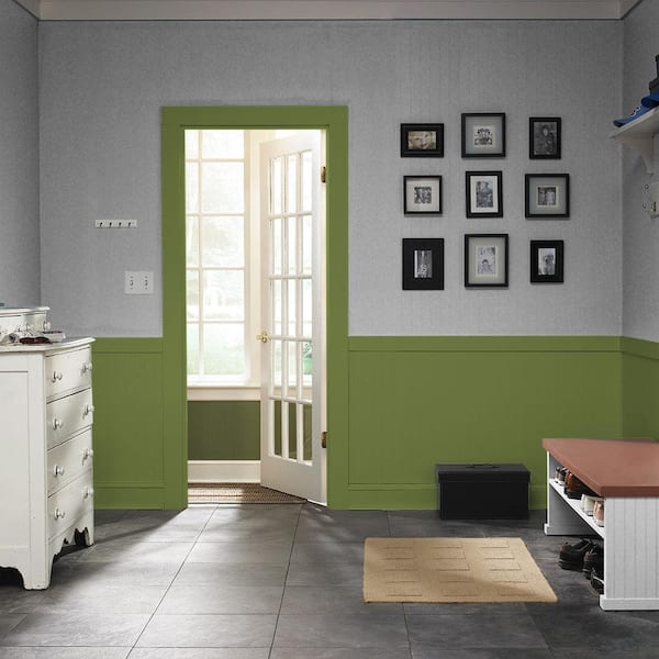 BEHR PREMIUM 1 gal. #M360-6 Bold Avocado Satin Enamel Interior