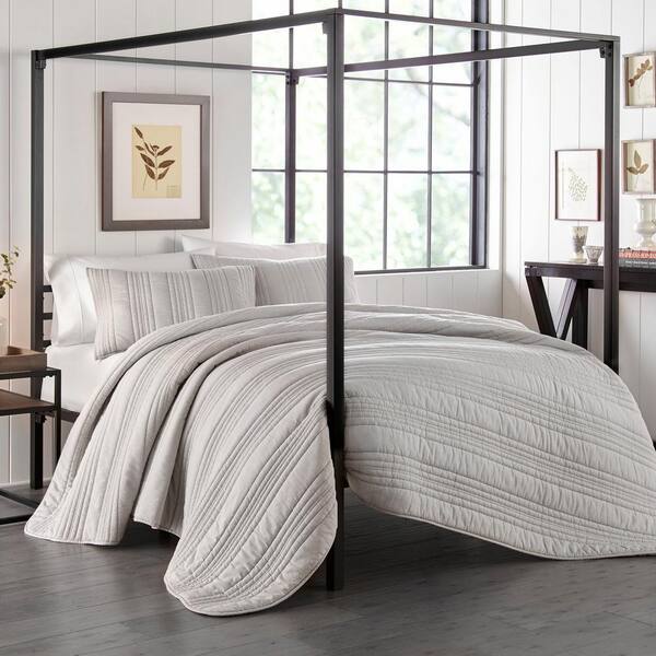 Stone Cottage Whitehills 2 Piece Gray, Bed Bath And Beyond King Size Quilts