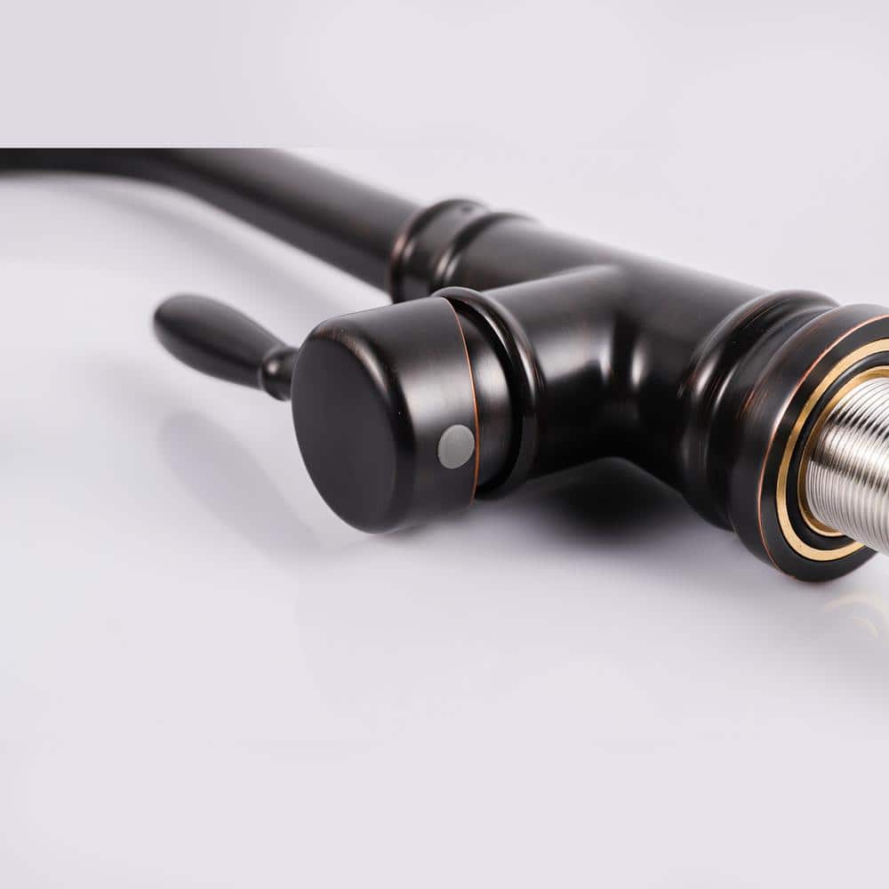 Oil Rubbed Bronze Pull-Out Kitchen Faucet with Spray