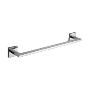 General Hotel 17.5 in. Wall Mounted Single Rail Towel Bar in Chrome