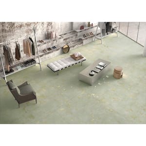 Aureate Moss Green 23.44 in. x 23.44 in. Natural Porcelain Square Wall and Floor Tile (15.27 sq. ft./Case) (4-pack)