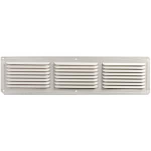 16 in. x 4 in. Aluminum Under Eave Soffit Vent in White