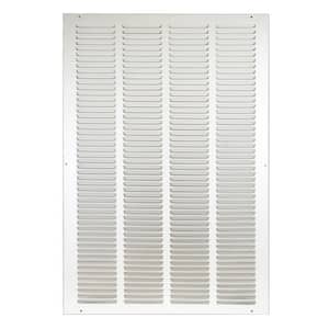 16 in. x 25 in. White Return Air Steel Grille Is Designed to Cover Rectangular Duct Opening of 16 in. W x 25 in. H
