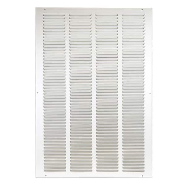 Venti Air 16 in. x 25 in. White Return Air Steel Grille Is Designed to Cover Rectangular Duct Opening of 16 in. W x 25 in. H
