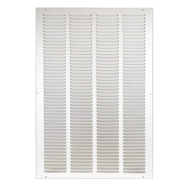 16 in. x 25 in. White Return Air Steel Grille