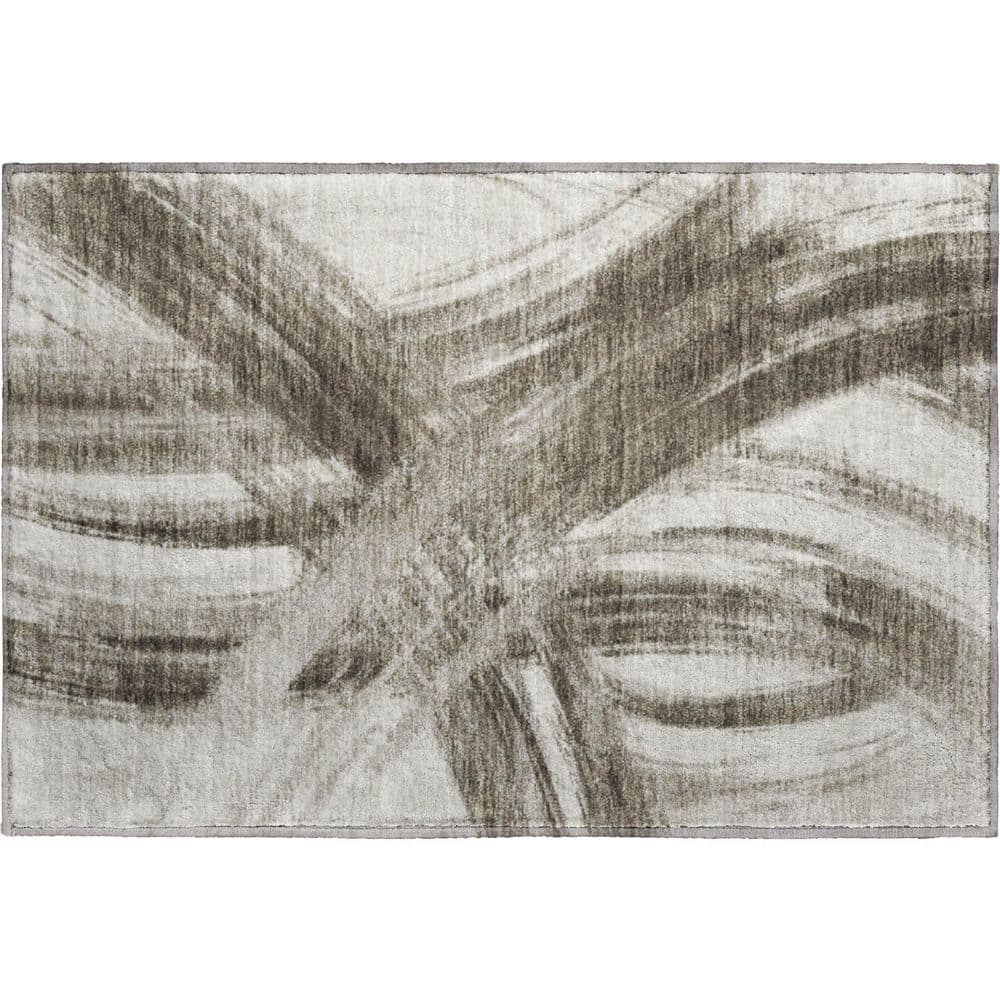 Mayfield Premium Machine Washable Abstract AMF2421 Taupe 2 ft. x 3 ft. Accent Rug price history on PriceWatchPro