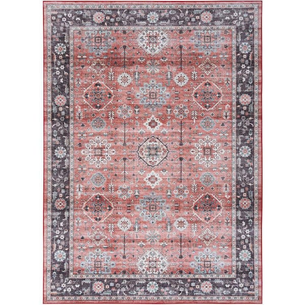 Nourison Fulton Brick 2 ft. x 3 ft. Medallion Traditional Area Rug