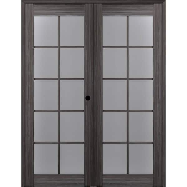 Paneled Wood French Doors Belldinni Finish: Oak, Handing: Left, Size: 60 x 80