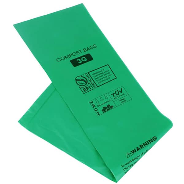 3 Gal. Compost Bags 100-Count for Kitchen and Countertop Bin, Certified Compostable