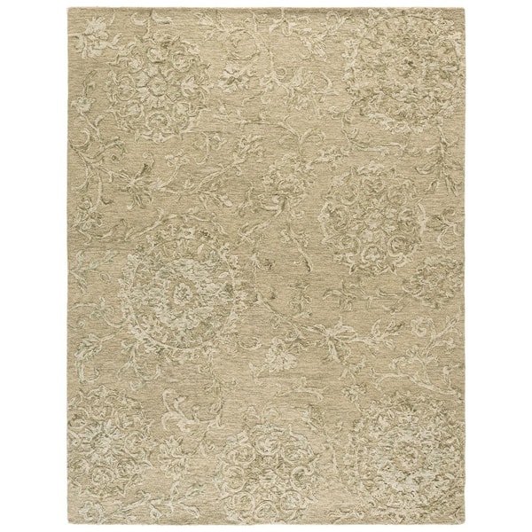 Blossom 8 ft. x 10 ft. Sage/Ivory Persian Area Rug