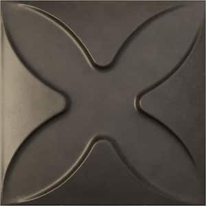 11-7/8"W x 11-7/8"H Austin EnduraWall Decorative 3D Wall Panel, Weathered Steel (12-Pack for 11.76 Sq.Ft.)