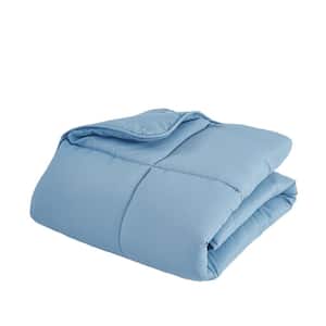 All Season Calm Blue Solid Queen Comforter