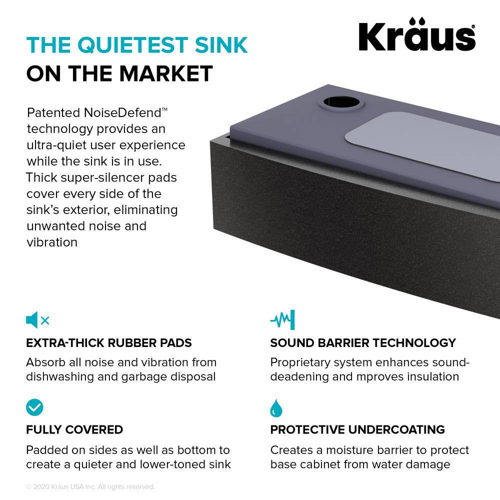 Kore 33" Gunmetal Stainless Steel Farmhouse Sink with Accessories