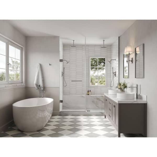 EVERSTEIN 3-Spray Patterns Round Fixed Shower Head 10 and 6 in