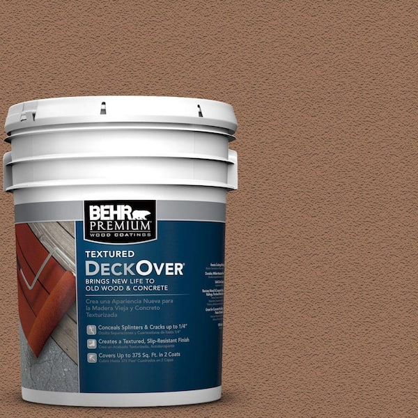 BEHR Premium Textured DeckOver 5 gal. #SC-152 Red Cedar Textured Solid Color Exterior Wood and Concrete Coating