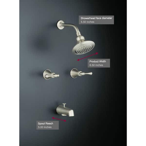 Kohler revival bath and shower faucet deals and showerhead