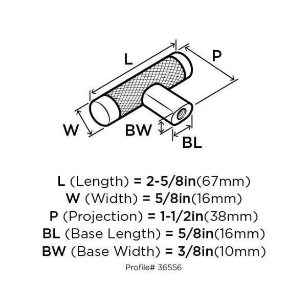 Amerock Esquire 2-5/8 in. (67mm) Modern Polished Nickel