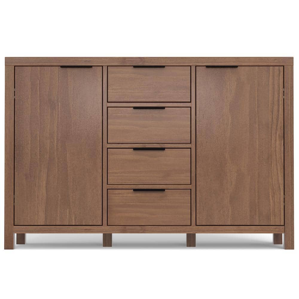 Hollander Medium Saddle Brown Solid Wood Sideboard Buffet