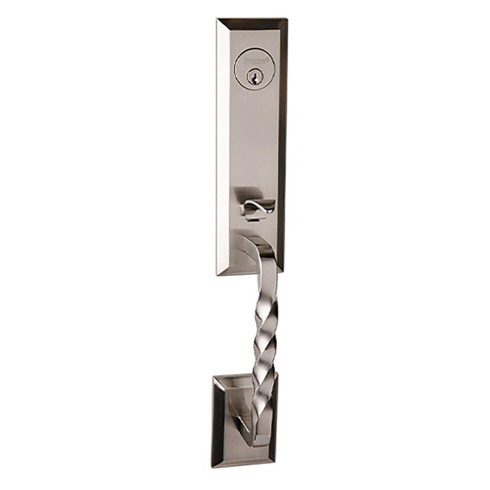 DELANEY HARDWARE Bravura 915 Jacksonville Door Knob Handleset in Satin
