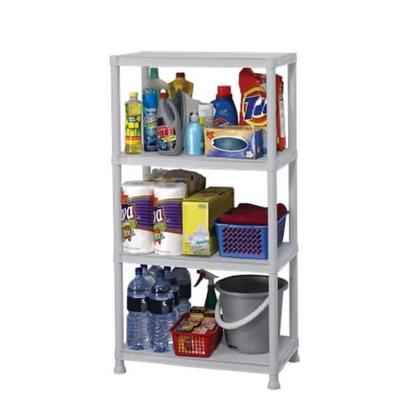 Plastic Free Standing 4 Tier Kitchen Storage Rack
