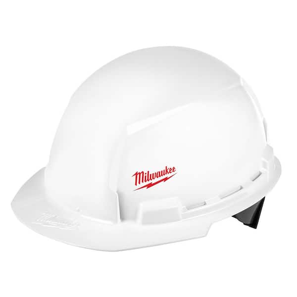 Milwaukee BOLT White Type 1 Class E Front Brim Hard Hat with Small Logo