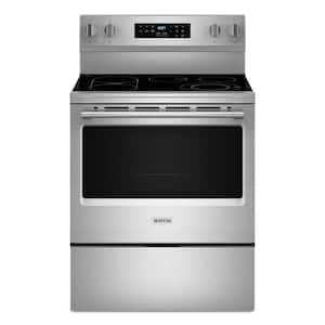 30 in. 5-Element Freestanding Electric Range in Fingerprint Resistant Stainless Steel with No Preheat Air Fry