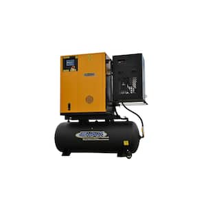 Premium Series 7.5 HP 208-V 3-Phase 120 Gal. Electric Variable Speed Rotary Screw Air Compressor with Refrigerated Dryer
