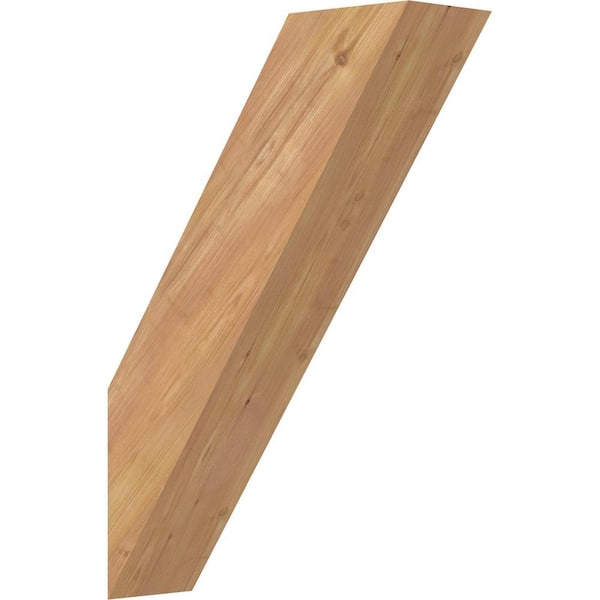 5 1/2"W x 18"D x 26"H Traditional Smooth Knee Brace, Western Red Cedar