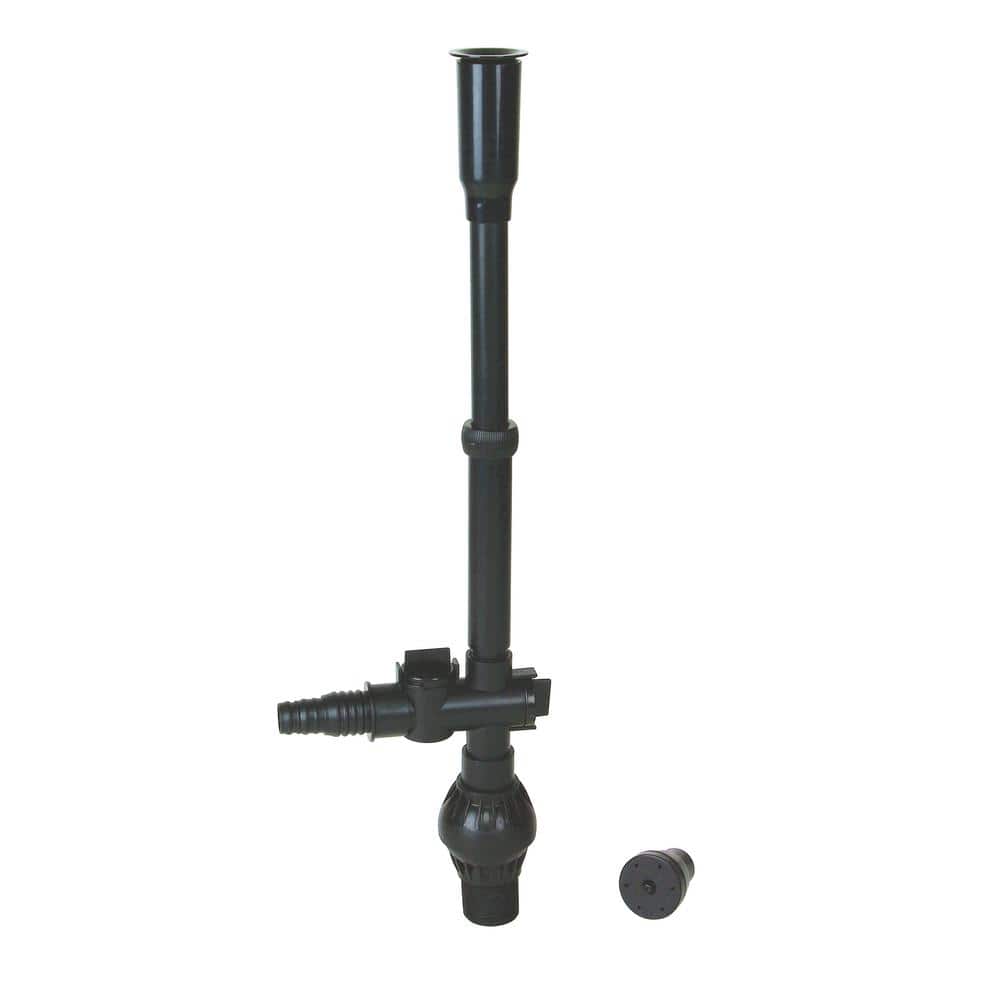 Black Submersible Pond Filter Kit with Pump and Spray Attachment