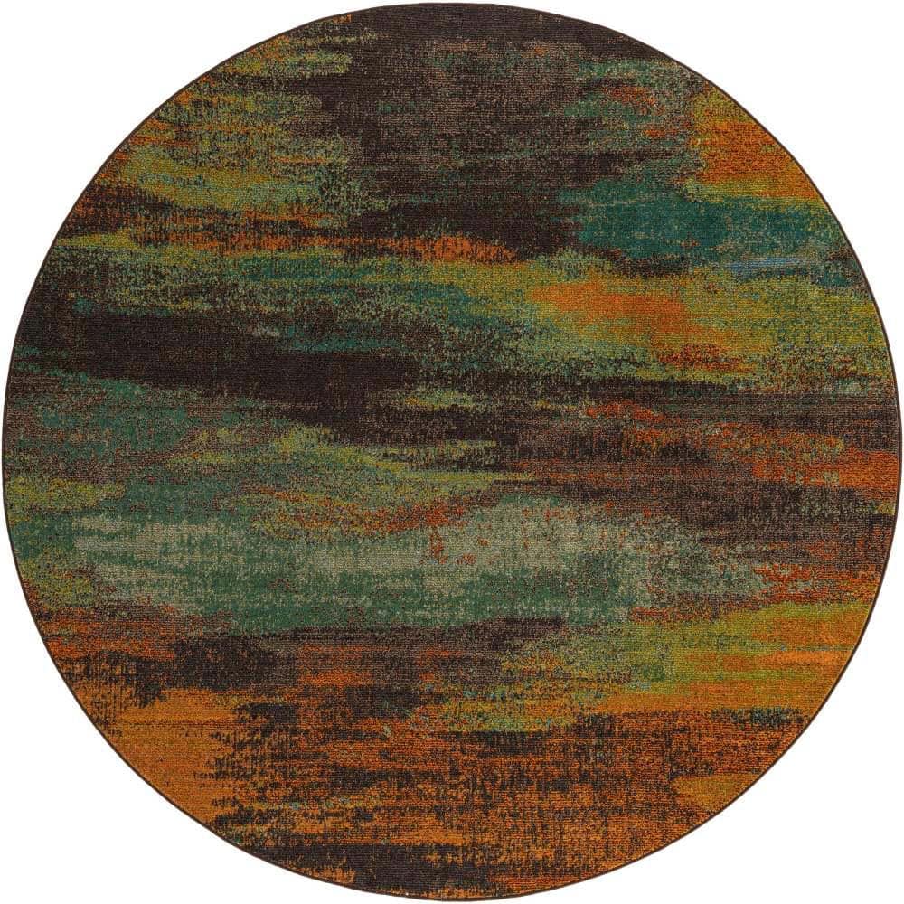 Jardin Lilly Multi 8' 0 x 8' 0 Round Rug price history on PriceWatchPro