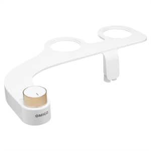 Omigo Element Non-Electric Attachable Bidet System Bidet Attachment with Ambient Water Temperature Gold