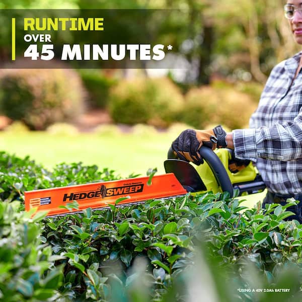 RYOBI 40V 24 in. Cordless Battery Hedge Trimmer (Tool Only