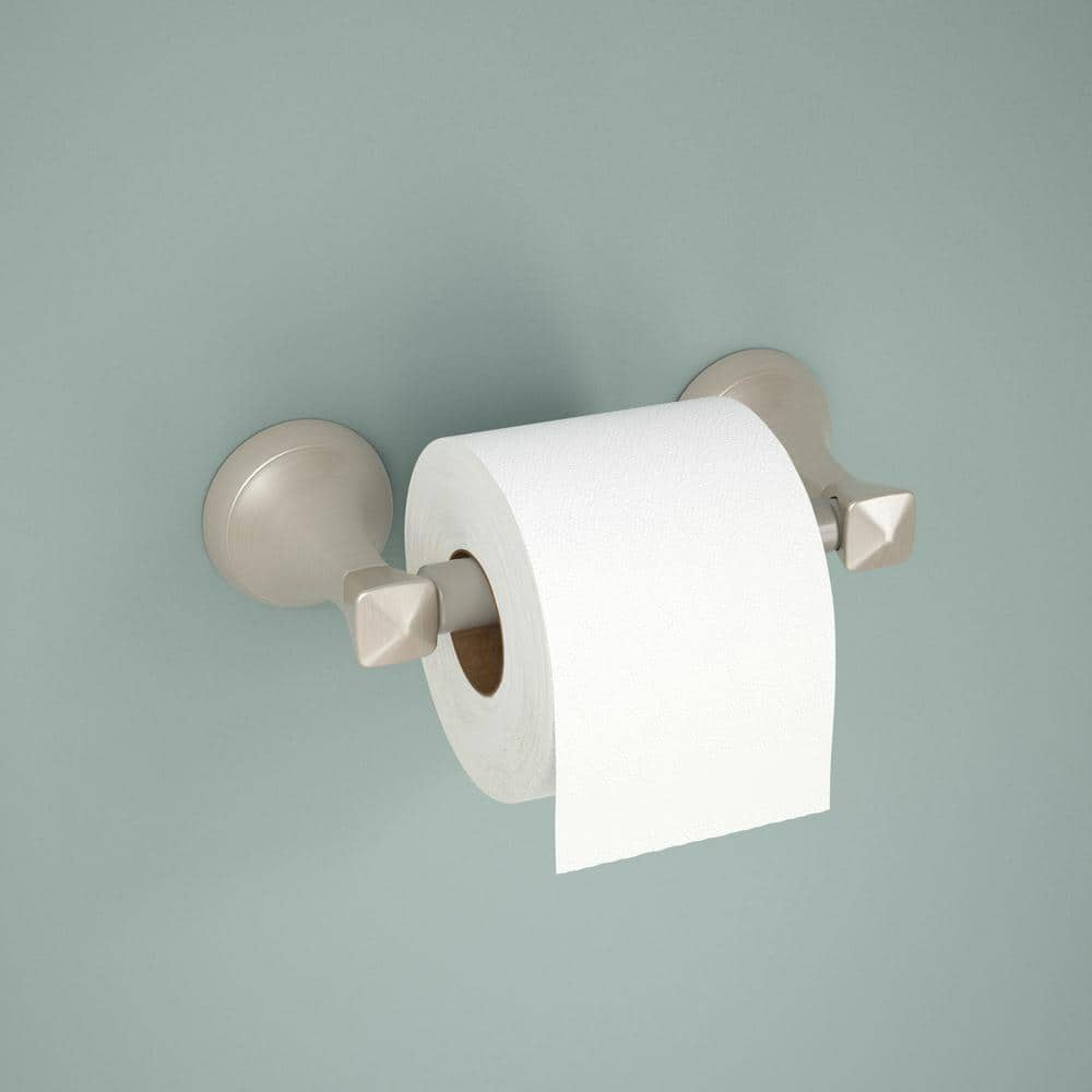 Esato Brushed Nickel Wall Mount Spring-Loaded Toilet Paper Holder