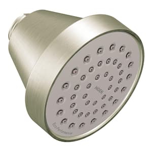 Align 1-Spray Patterns with 1.75 GPM 3.6 in. Wall Mount Fixed Shower Head in Brushed Nickel
