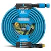 Hydrotech 25 ft. x 5/8 in. Hybrid Polymer Rubber Super-Lite Garden Hose - Force Control Technology, Lightweight, Anti-Kink Hose HT130C4