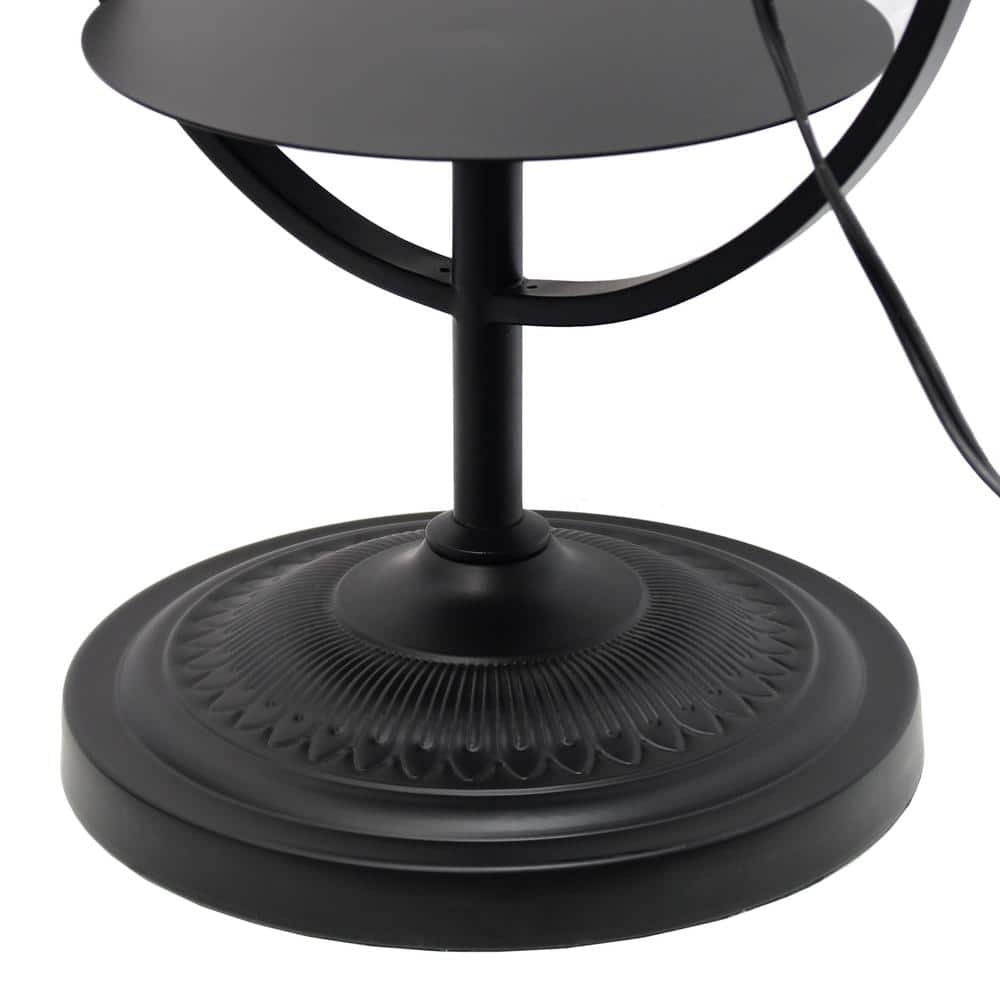 Minimalist Black Dual-Shelf Decorative Floor Lamp