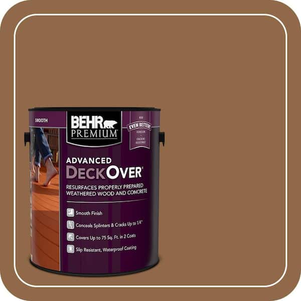 1 gal. #SC-115 Antique Brass Smooth Solid Color Exterior Wood and Concrete Coating